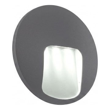 LED vanjsko zidno svjetlo DACU LED/3W/230V IP54 sivo