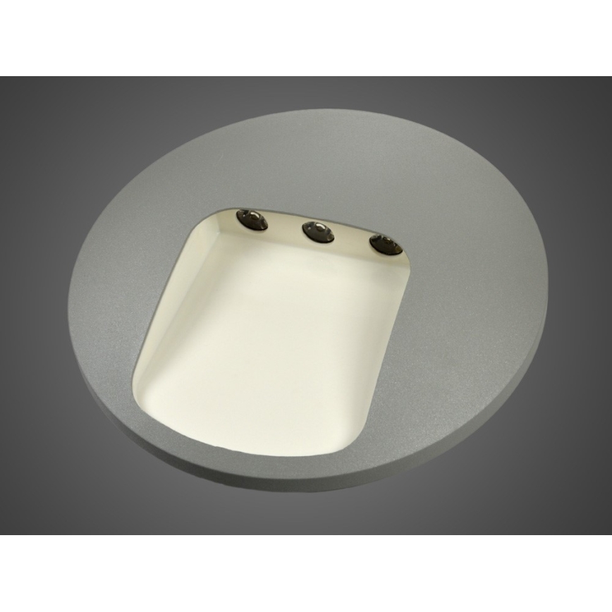 LED vanjsko zidno svjetlo DACU LED/3W/230V IP54 sivo