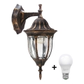 LED vanjsko zidno svjetlo FLORENCJA 1xE27/10W/230V IP43