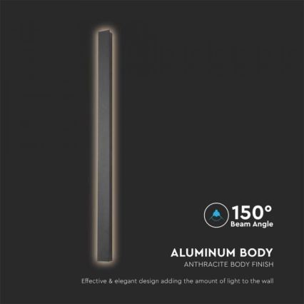 LED vanjsko zidno svjetlo LED/10W/230V 4000K IP65 51 cm antracit