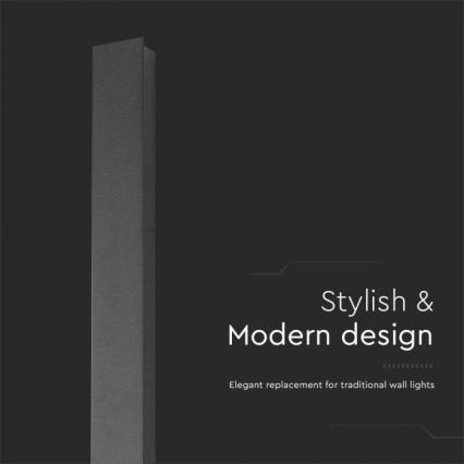 LED vanjsko zidno svjetlo LED/10W/230V 4000K IP65 51 cm antracit