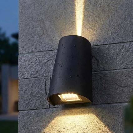 LED vanjsko zidno svjetlo LED/11W/230V IP65 crno
