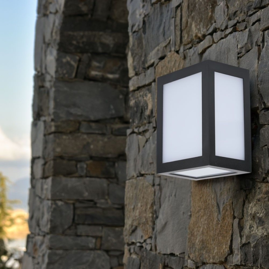 LED vanjsko zidno svjetlo LED/12W/230V 6400K IP65 crno