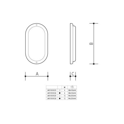LED vanjsko zidno svjetlo LED/12W/230V IP54 bijelo