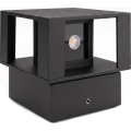 LED vanjsko zidno svjetlo LED/12W/230V IP54 crno