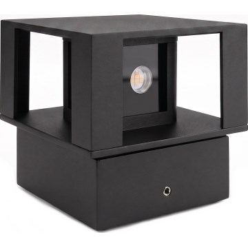 LED vanjsko zidno svjetlo LED/12W/230V IP54 crno