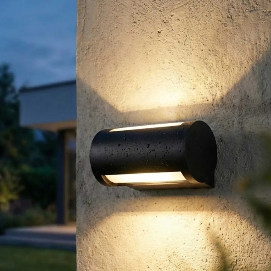 LED vanjsko zidno svjetlo LED/13W/230V IP65 crno
