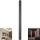 LED vanjsko zidno svjetlo LED/16W/230V 3000K IP65 101 cm crno