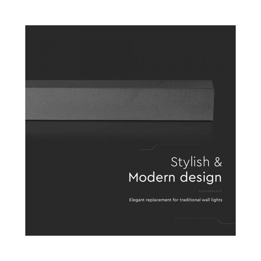 LED vanjsko zidno svjetlo LED/16W/230V 4000K IP65 101 cm antracitno