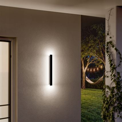 LED vanjsko zidno svjetlo LED/18W/230V 60 cm IP65 crno
