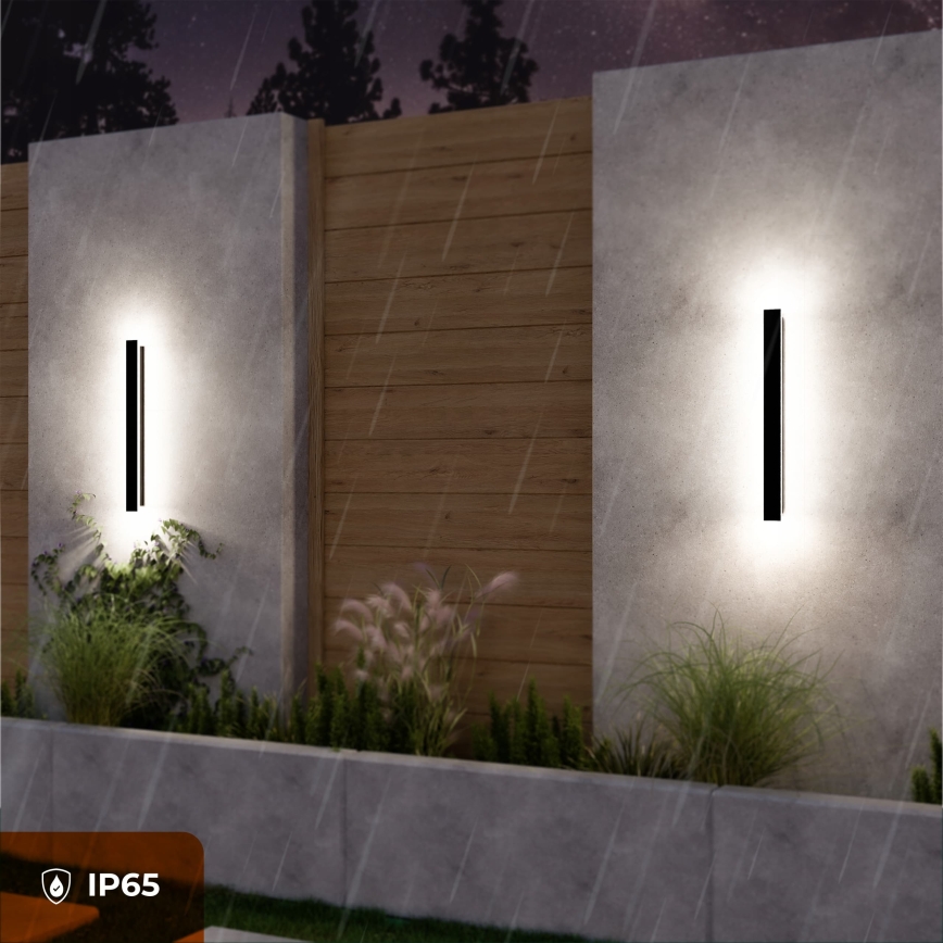 LED vanjsko zidno svjetlo LED/18W/230V 60 cm IP65 crno