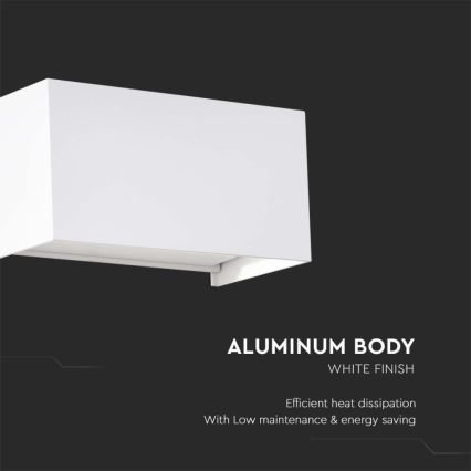 LED vanjsko zidno svjetlo LED/24W/230V 3000K IP65 bijelo