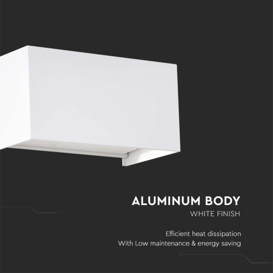 LED vanjsko zidno svjetlo LED/24W/230V 3000K IP65 bijelo