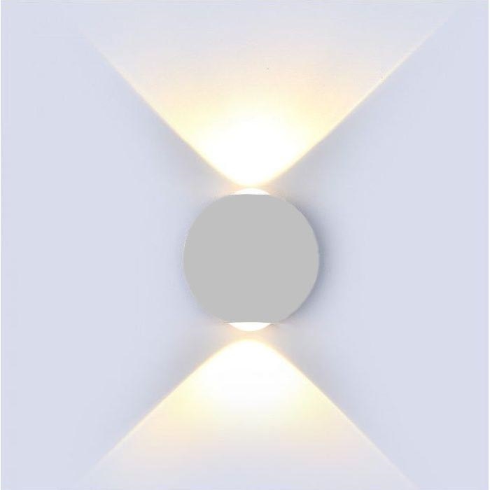 LED Vanjsko zidno svjetlo LED/6W/230V 3000K IP65 siva