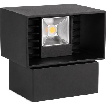 LED vanjsko zidno svjetlo LED/6W/230V IP54 crno