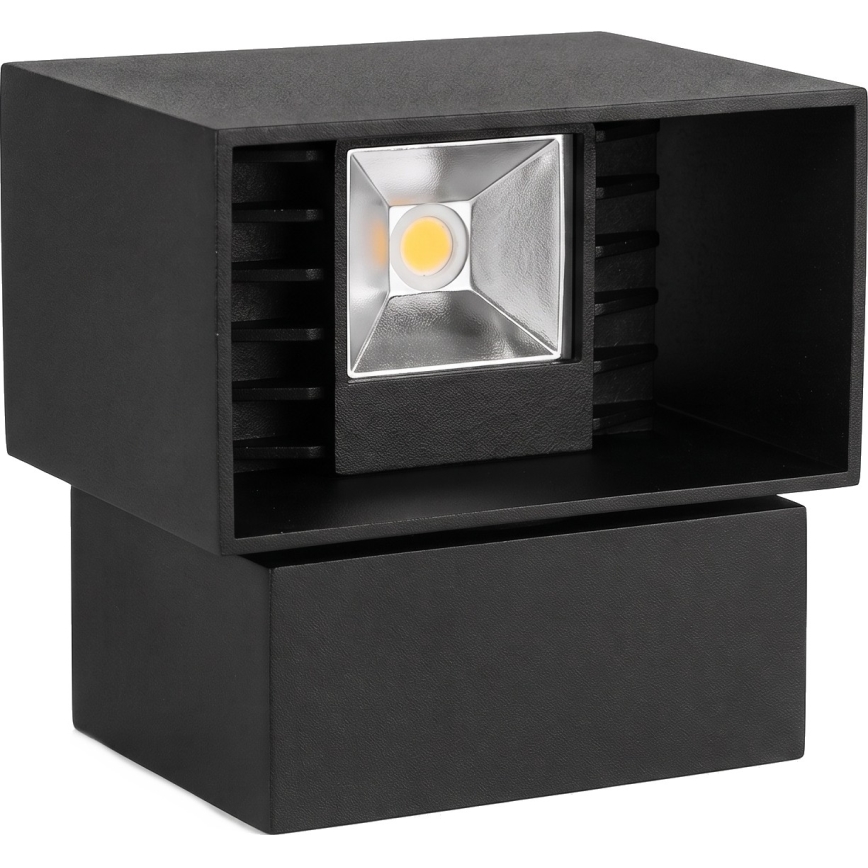 LED vanjsko zidno svjetlo LED/6W/230V IP54 crno