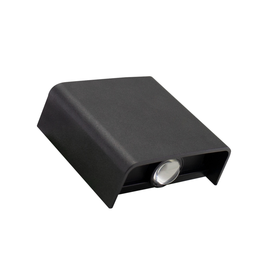 LED Vanjsko zidno svjetlo LUNARIX LED/2W/230V 3000-6000K CRI 90 IP54 crne boje