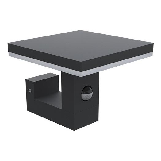 LED Vanjsko zidno svjetlo s senzorom BARI LED/10W/230V 4000K IP54 antracit