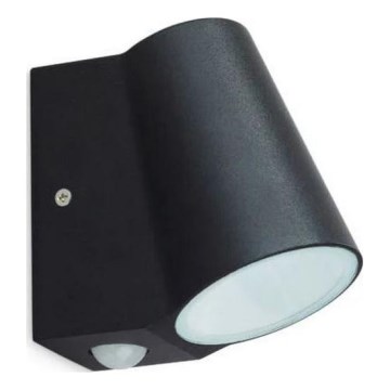 LED Vanjsko zidno svjetlo s senzorom BUNOL LED/6W/230V IP44 crna