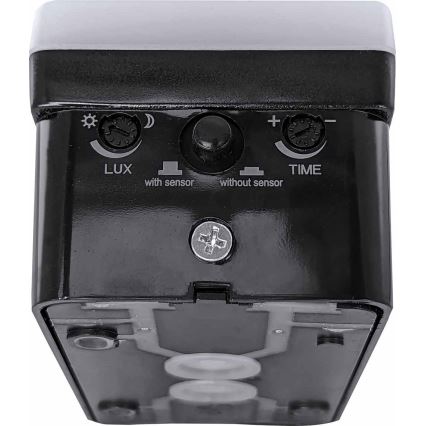 LED prigušivo vanjsko zidno svjetlo sa senzorom pokreta i sumraka LED/12/15/20W/230V IP65 crno