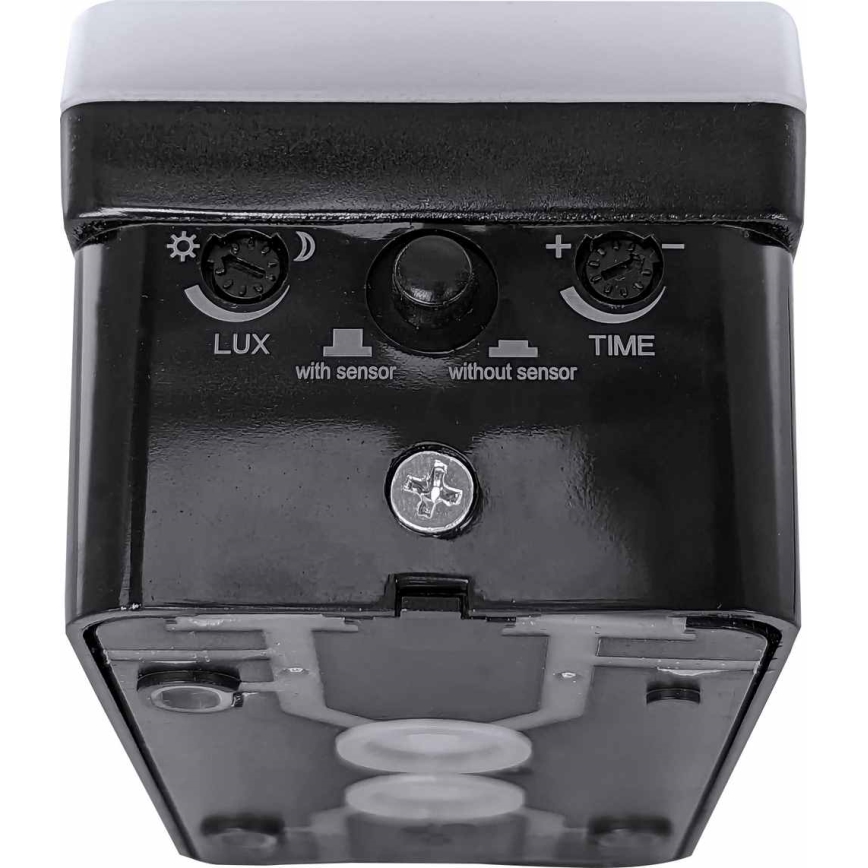 LED prigušivo vanjsko zidno svjetlo sa senzorom pokreta i sumraka LED/12/15/20W/230V IP65 crno