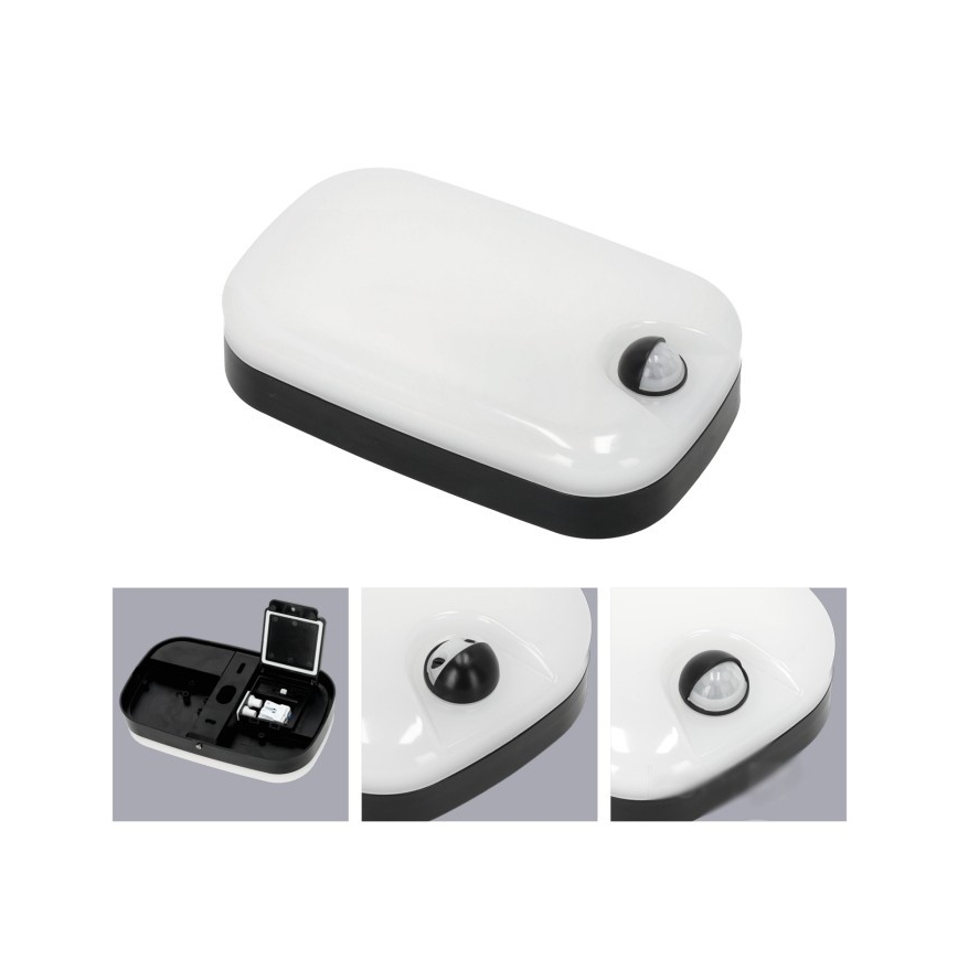 LED Vanjsko zidno svjetlo s senzorom pokreta i sumraka BAVANO LED/15W/230V 3000/4000/5700K IP54