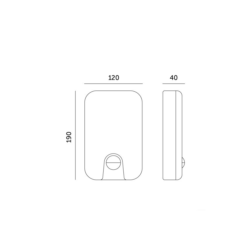LED Vanjsko zidno svjetlo s senzorom pokreta i sumraka BAVANO LED/15W/230V 3000/4000/5700K IP54