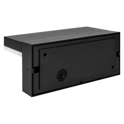 LED vanjsko zidno svjetlo sa senzorom HESTIO LED/9W/230V 4000K IP44 crno