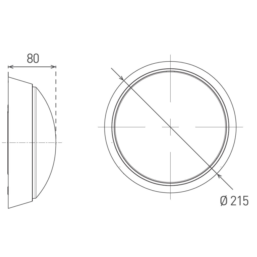 LED Vanjsko zidno svjetlo sa senzorom LED/12W/230V 3000/4000/6500K IP65