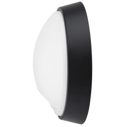 LED Vanjsko zidno svjetlo sa senzorom LED/12W/230V 3000/4000/6500K IP65 crna