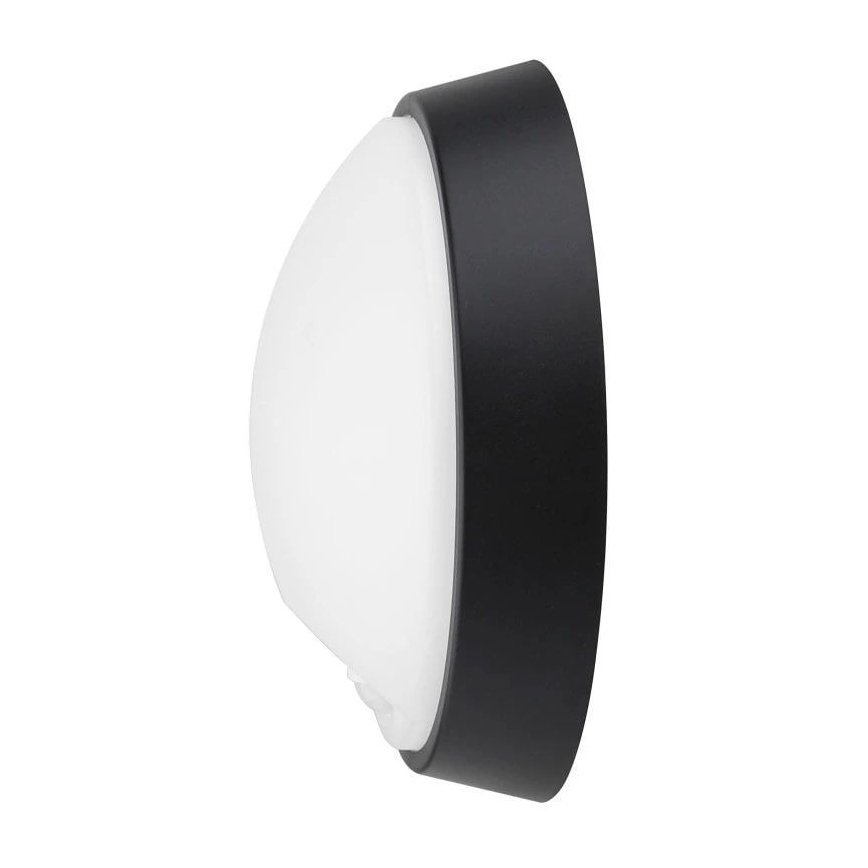 LED Vanjsko zidno svjetlo sa senzorom LED/12W/230V 3000/4000/6500K IP65 crna