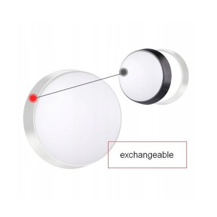 LED Vanjsko zidno svjetlo sa senzorom LED/15W/230V 4000K IP65