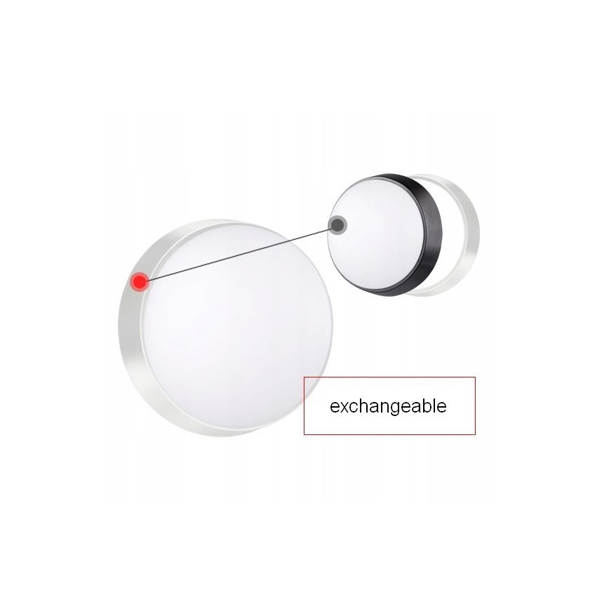 LED Vanjsko zidno svjetlo sa senzorom LED/15W/230V 4000K IP65