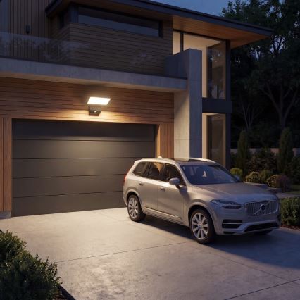 LED vanjsko zidno svjetlo sa senzorom pokreta LED/18W/230V IP44 crno