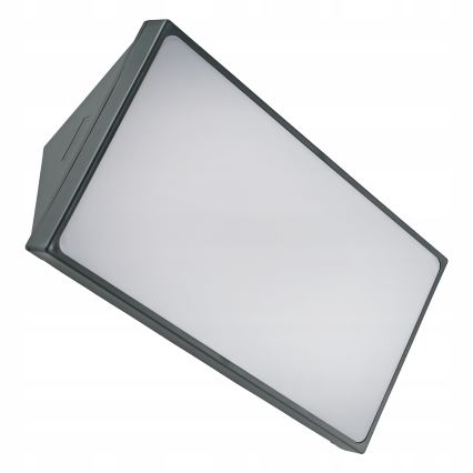 LED vanjsko zidno svjetlo sa senzorom pokreta LED/20W/230V IP65 sivo