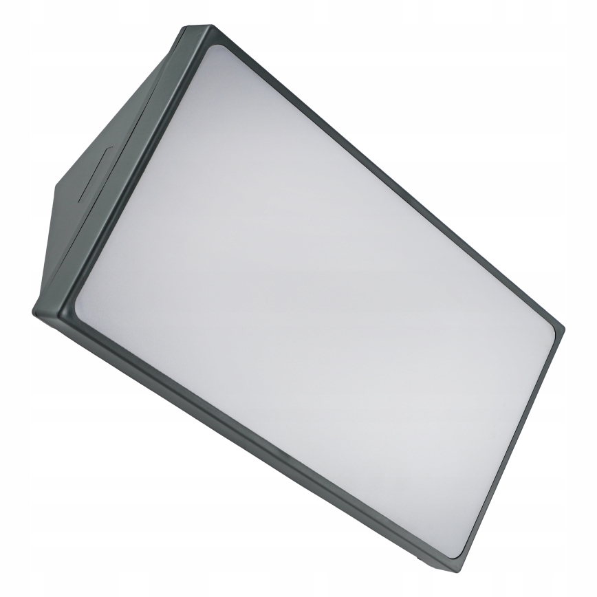 LED vanjsko zidno svjetlo sa senzorom pokreta LED/20W/230V IP65 sivo
