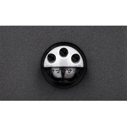 LED vanjsko zidno svjetlo sa senzorom LED/9W/230V 4000K IP44 crno