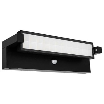 LED vanjsko zidno svjetlo sa senzorom pokreta i sumraka LED/36W/230V 3000/4000/6500K IP54 crna