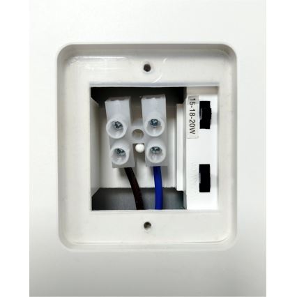 Vanjska prigušiva LED zidna svjetiljka s detektorom pokreta LED/15/18/20W/230V 3000K/4000K/6500K IP65 crna/bijela