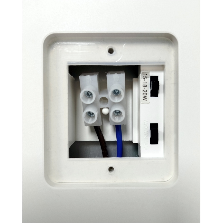 Vanjska prigušiva LED zidna svjetiljka s detektorom pokreta LED/15/18/20W/230V 3000K/4000K/6500K IP65 crna/bijela