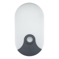 LED vanjsko zidno svjetlo sa senzorom pokreta LED/18W/230V IP44 antracit