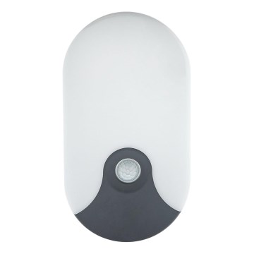 LED vanjsko zidno svjetlo sa senzorom pokreta LED/18W/230V IP44 antracit