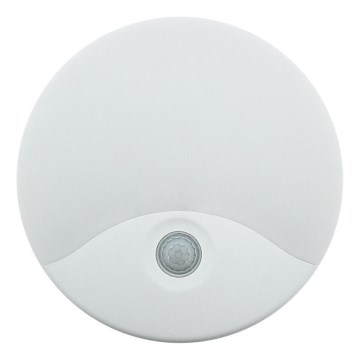 LED vanjsko zidno svjetlo sa senzorom pokreta LED/18W/230V IP44 bijelo