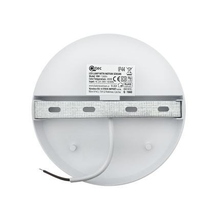 LED vanjsko zidno svjetlo sa senzorom pokreta LED/18W/230V IP44 bijelo