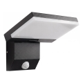 LED vanjsko zidno svjetlo sa senzorom pokreta LED/18W/230V IP44 crno