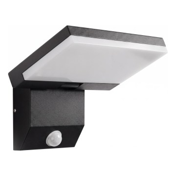 LED vanjsko zidno svjetlo sa senzorom pokreta LED/18W/230V IP44 crno
