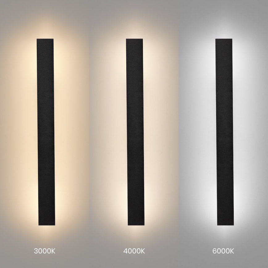 LED vanjsko zidno svjetlo WOW LED/11W/230V 3000/4000/6000K 60 cm IP54 crno