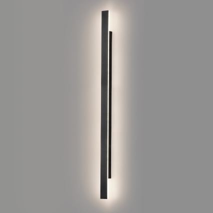 LED vanjska zidna svjetiljka WOW LED/20W/230V 3000/4000/6000K 120 cm IP54 crna