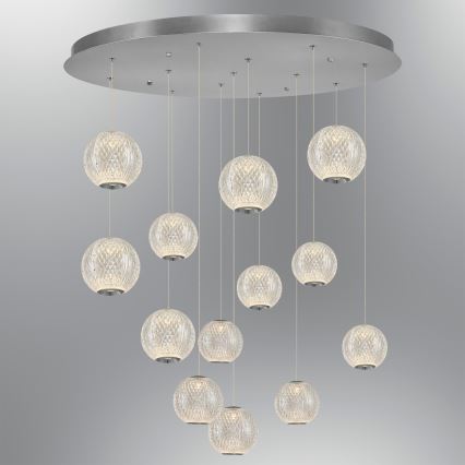 LED Viseća lampa CREMONA 13xLED/5W/230V 3000K mat krom