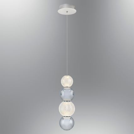 LED Viseća lampa CREMONA LED/7W/230V 3000K matni krom